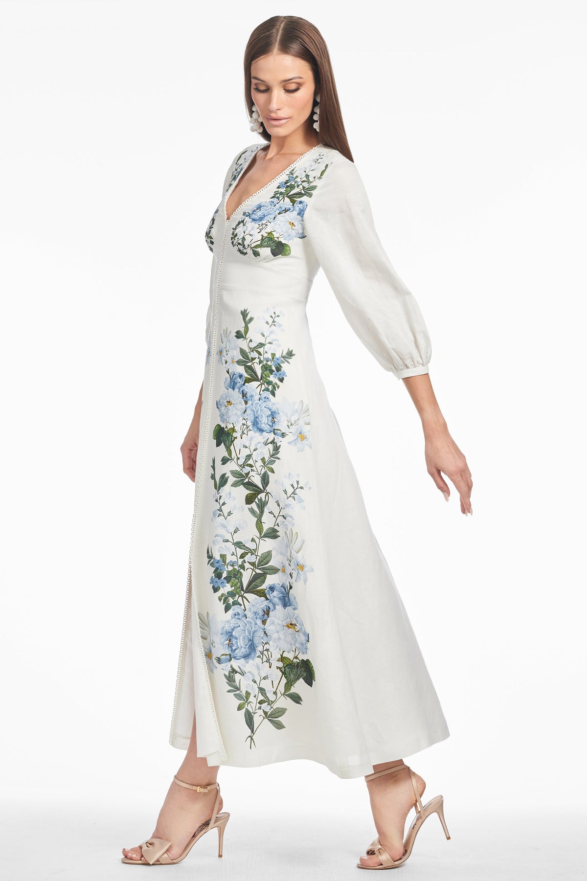 Varenna Dress in Sky Pearl Raceme