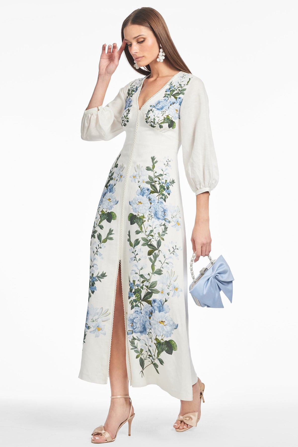 Varenna Dress in Sky Pearl Raceme