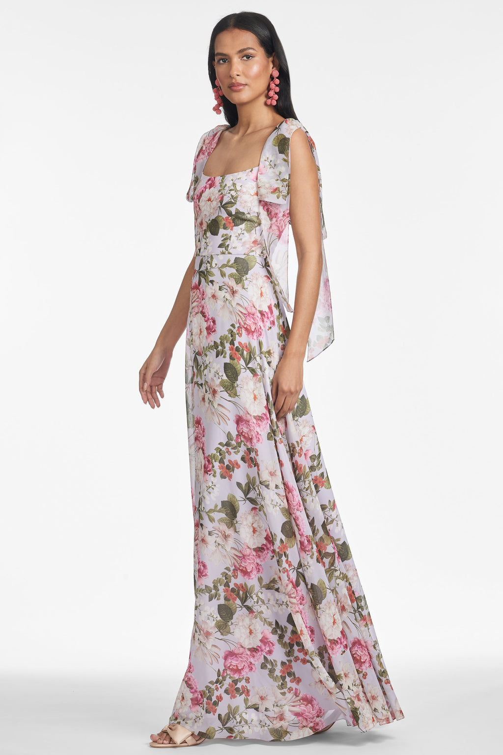 Pearl Gown in Petit Periwinkle & Petals