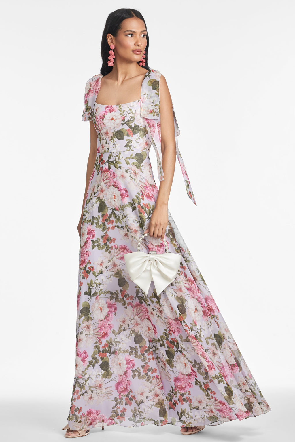 Pearl Gown in Petit Periwinkle & Petals
