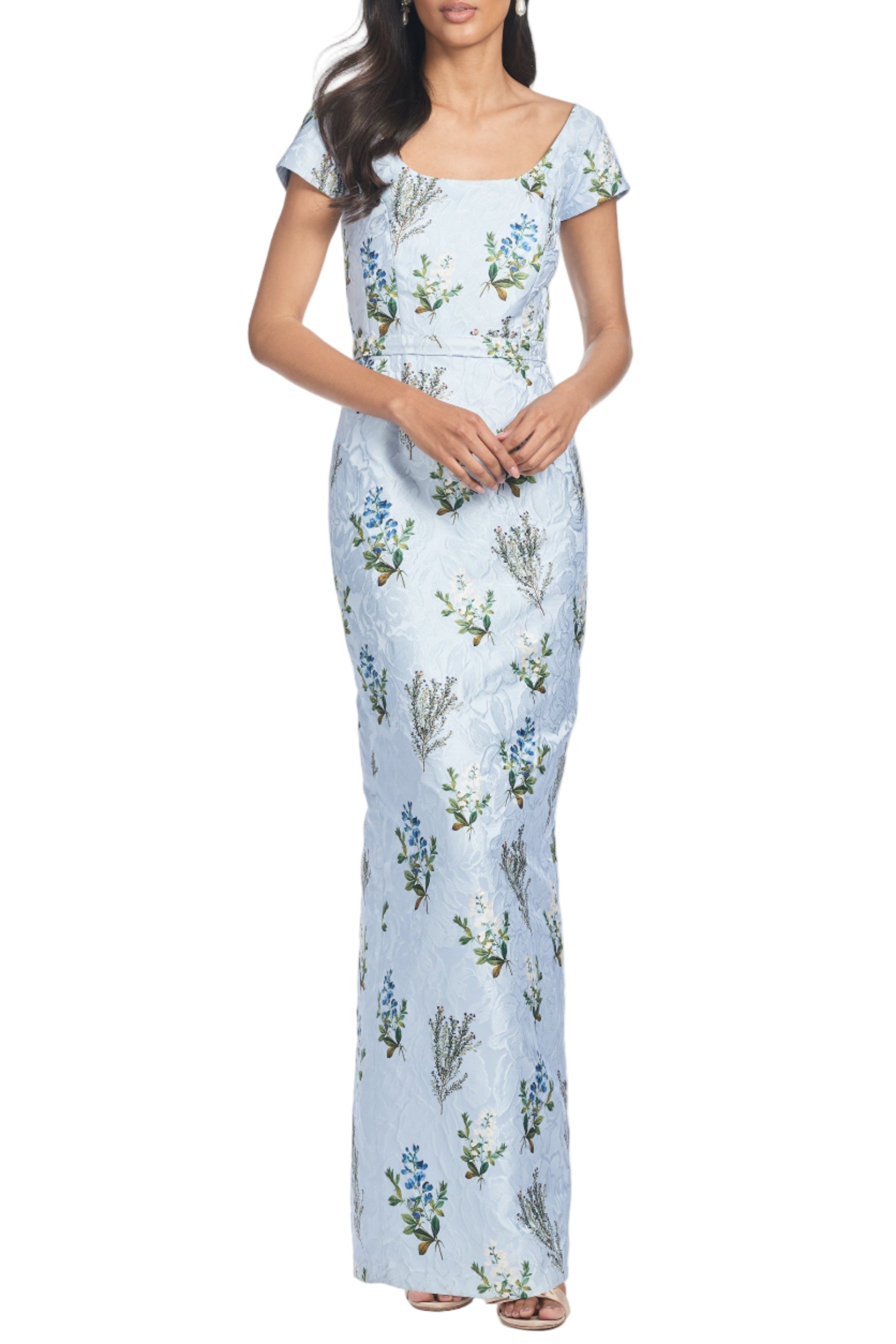 Grace Gown in Cloud Blue Panicle
