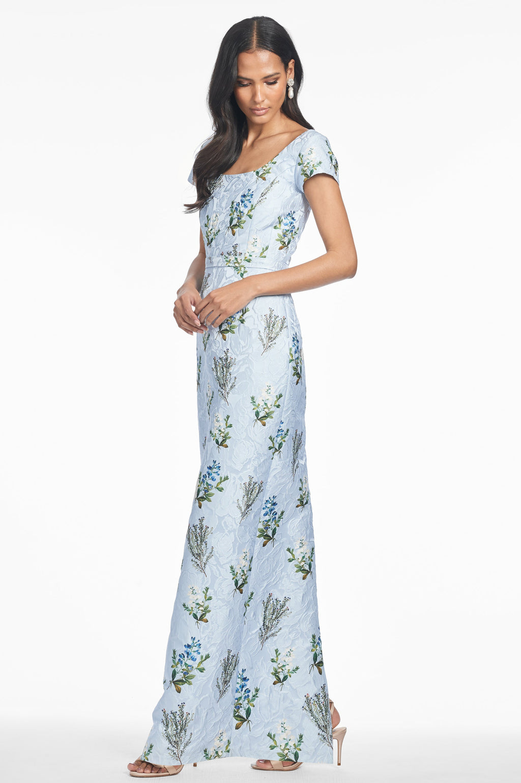 Grace Gown in Cloud Blue Panicle