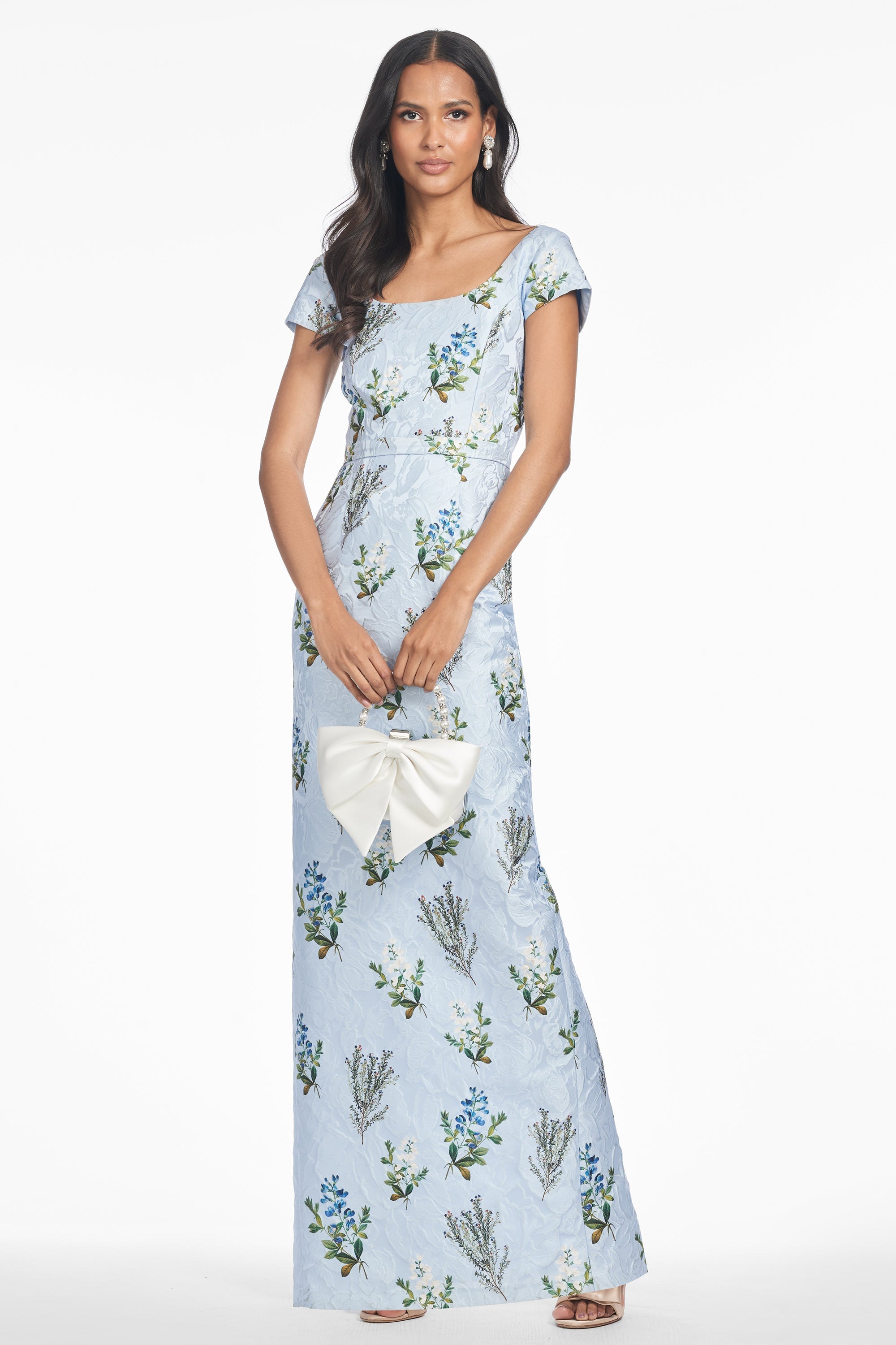 Grace Gown in Cloud Blue Panicle