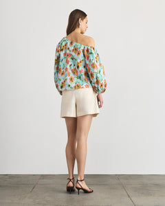 Tabitha Top in Powder Blue Multi