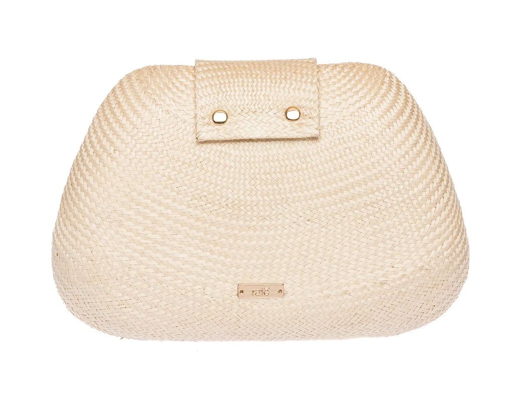 Tamu Clutch in Cream