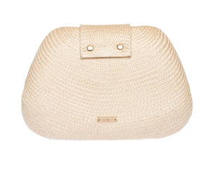 Tamu Clutch in Cream