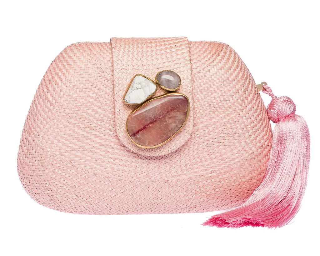 Tamu Clutch in Pale Pink