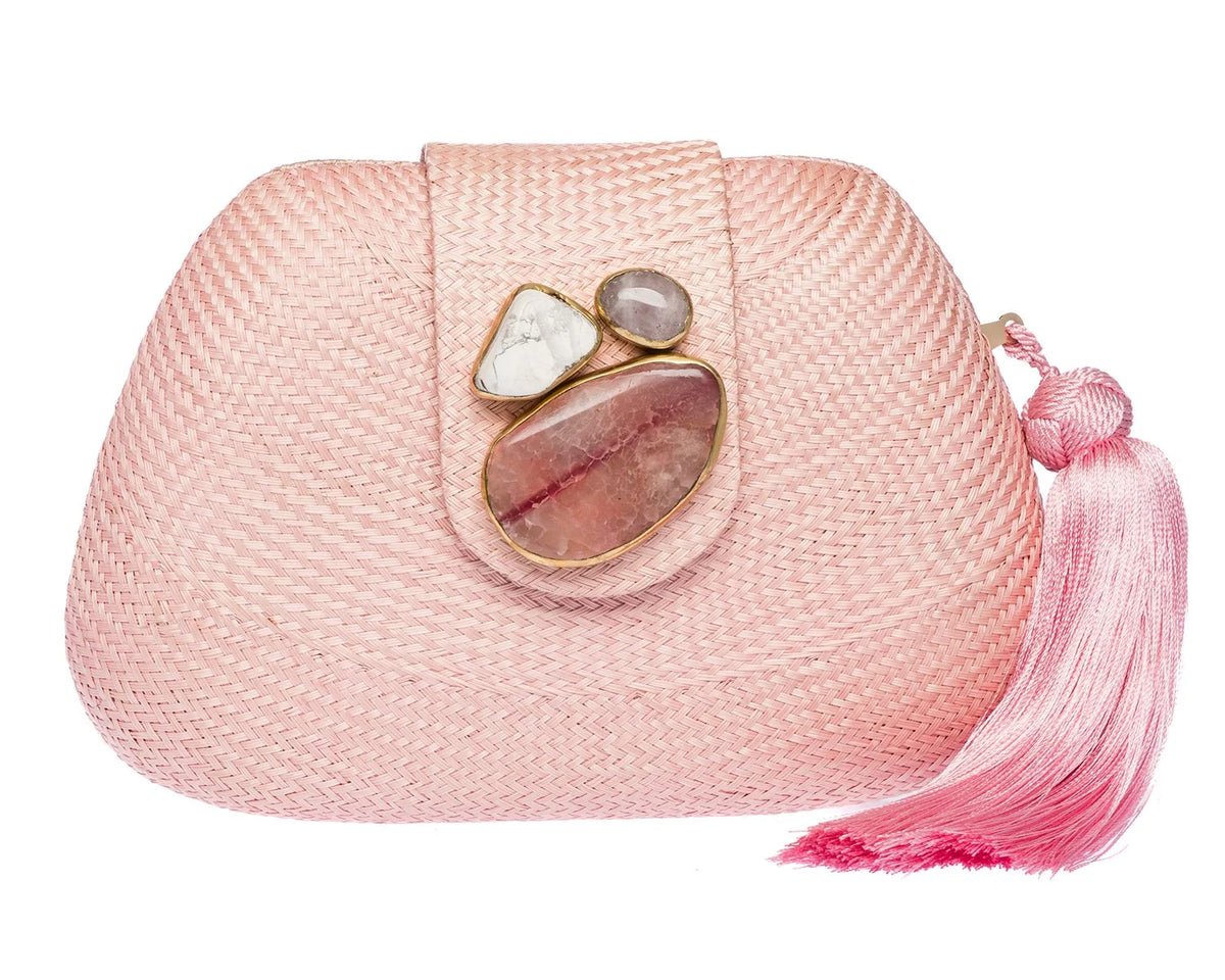 Tamu Clutch in Pale Pink