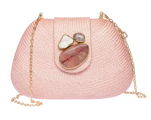 Tamu Clutch in Pale Pink