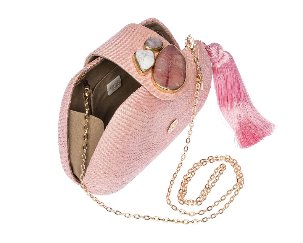 Tamu Clutch in Pale Pink