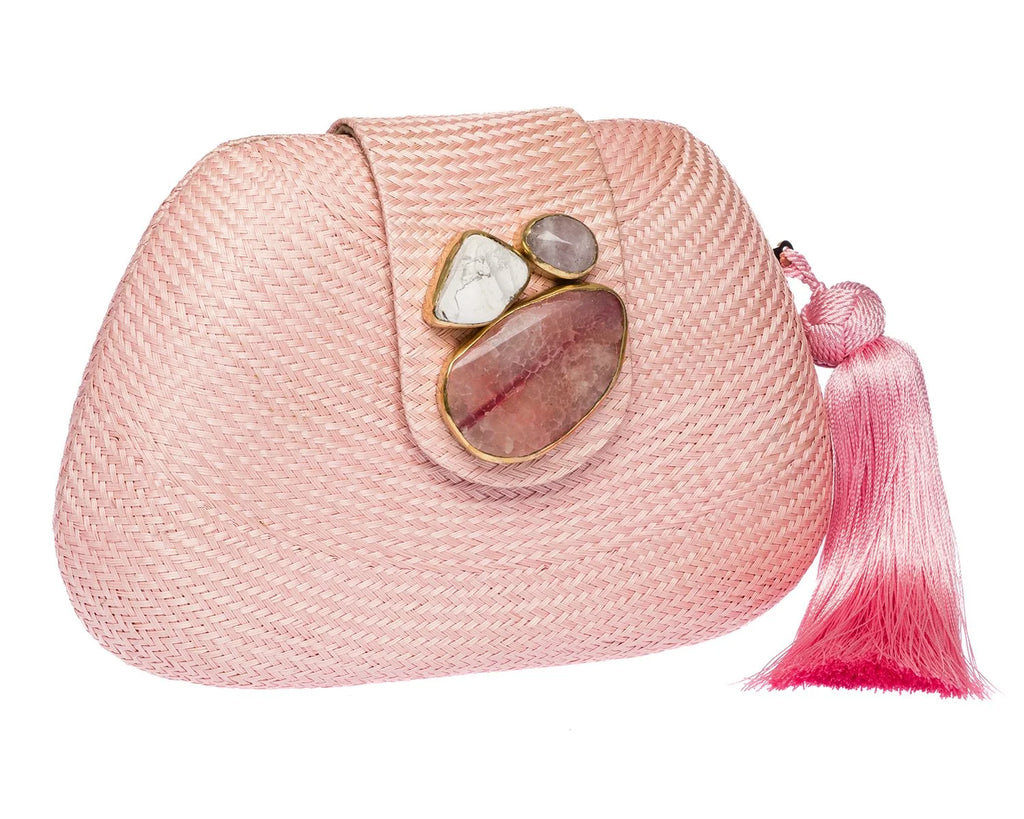 Tamu Clutch in Pale Pink
