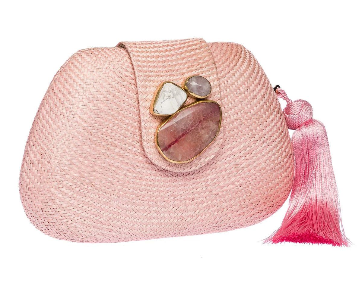 Tamu Clutch in Pale Pink