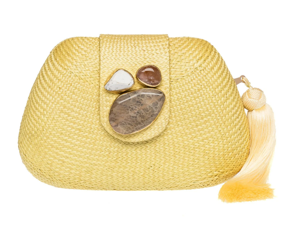Tamu Clutch in Yellow