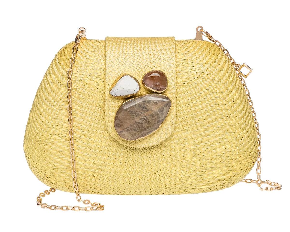 Tamu Clutch in Yellow