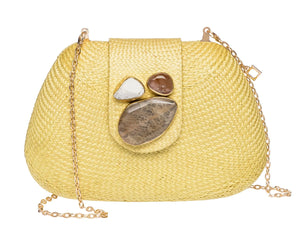 Tamu Clutch in Yellow