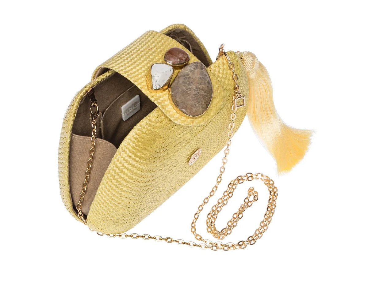 Tamu Clutch in Yellow