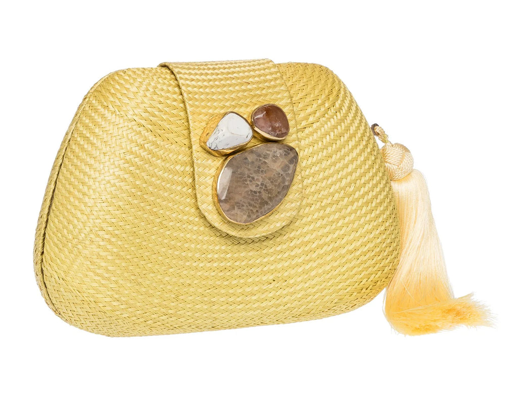 Tamu Clutch in Yellow