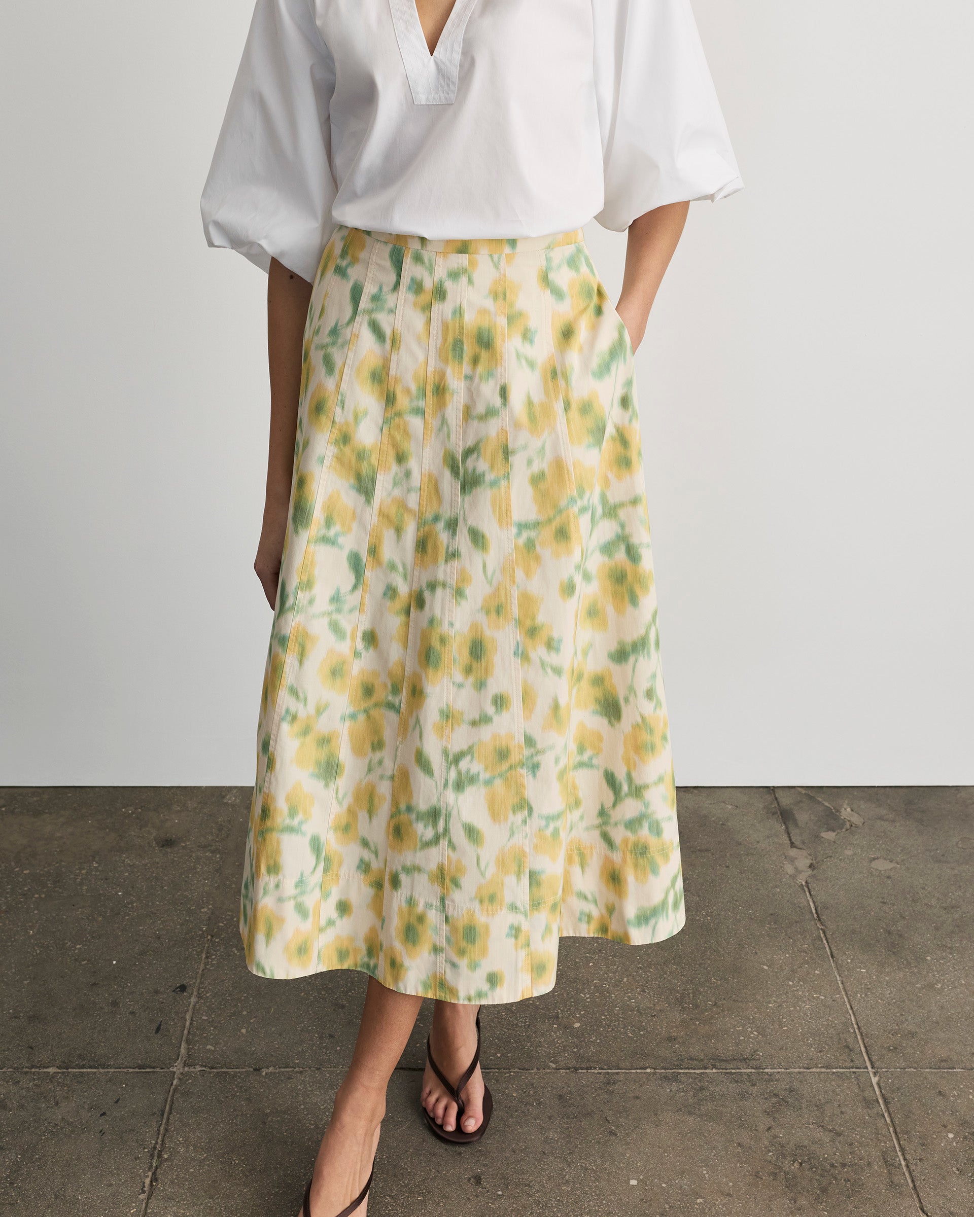 Tavia Skirt in Butter Multi