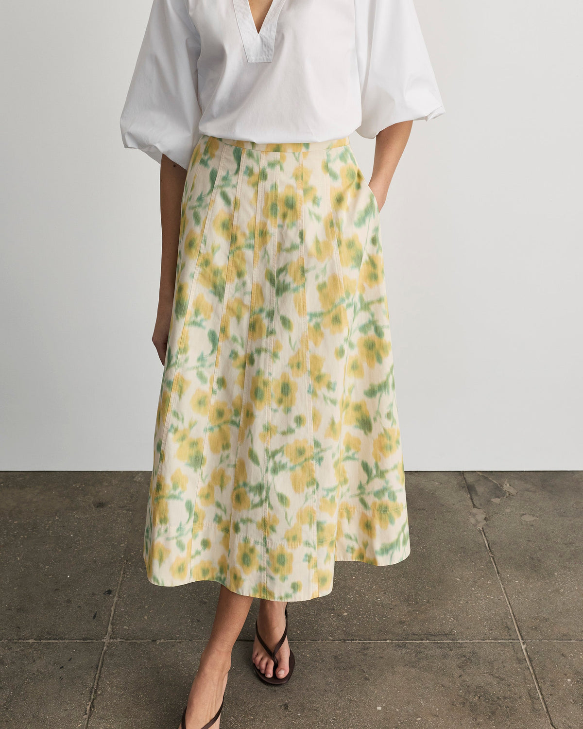 Tavia Skirt in Butter Multi