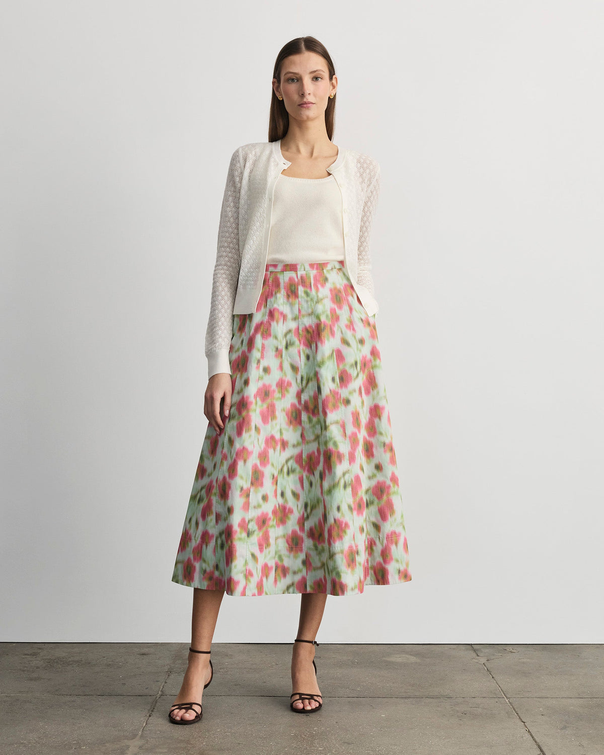 Tavia Skirt in Pistachio Multi