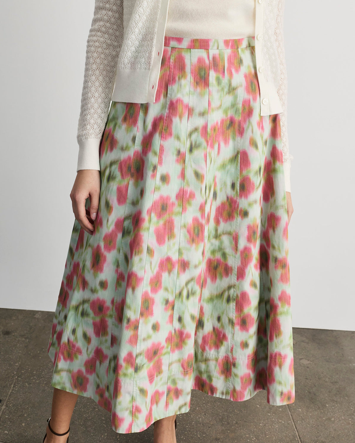 Tavia Skirt in Pistachio Multi