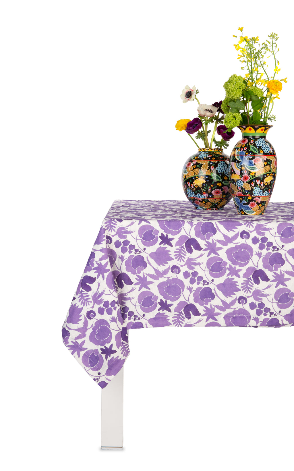Medium Tablecloth in Wildbird Purple