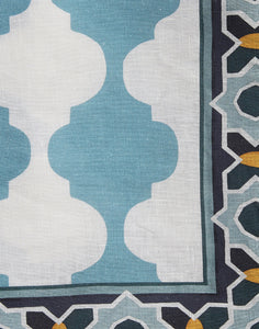 Large Tablecloth in Plaza Large Sky Blue