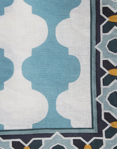 Large Tablecloth in Plaza Large Sky Blue
