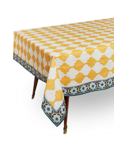 Large Tablecloth in Plaza Large Yellow