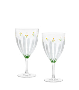 Spring Meadows Wine Glasses, Set of 2