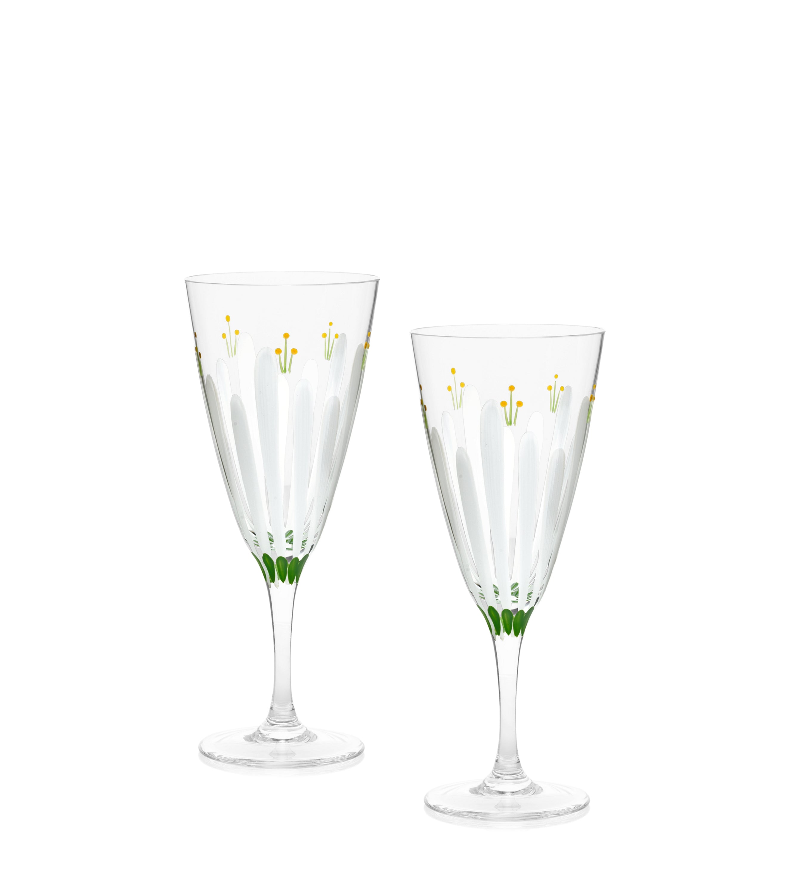 Spring Meadows Champagne Flutes, Set of 2