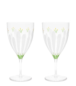 Spring Meadows Water Glass, Set of 2
