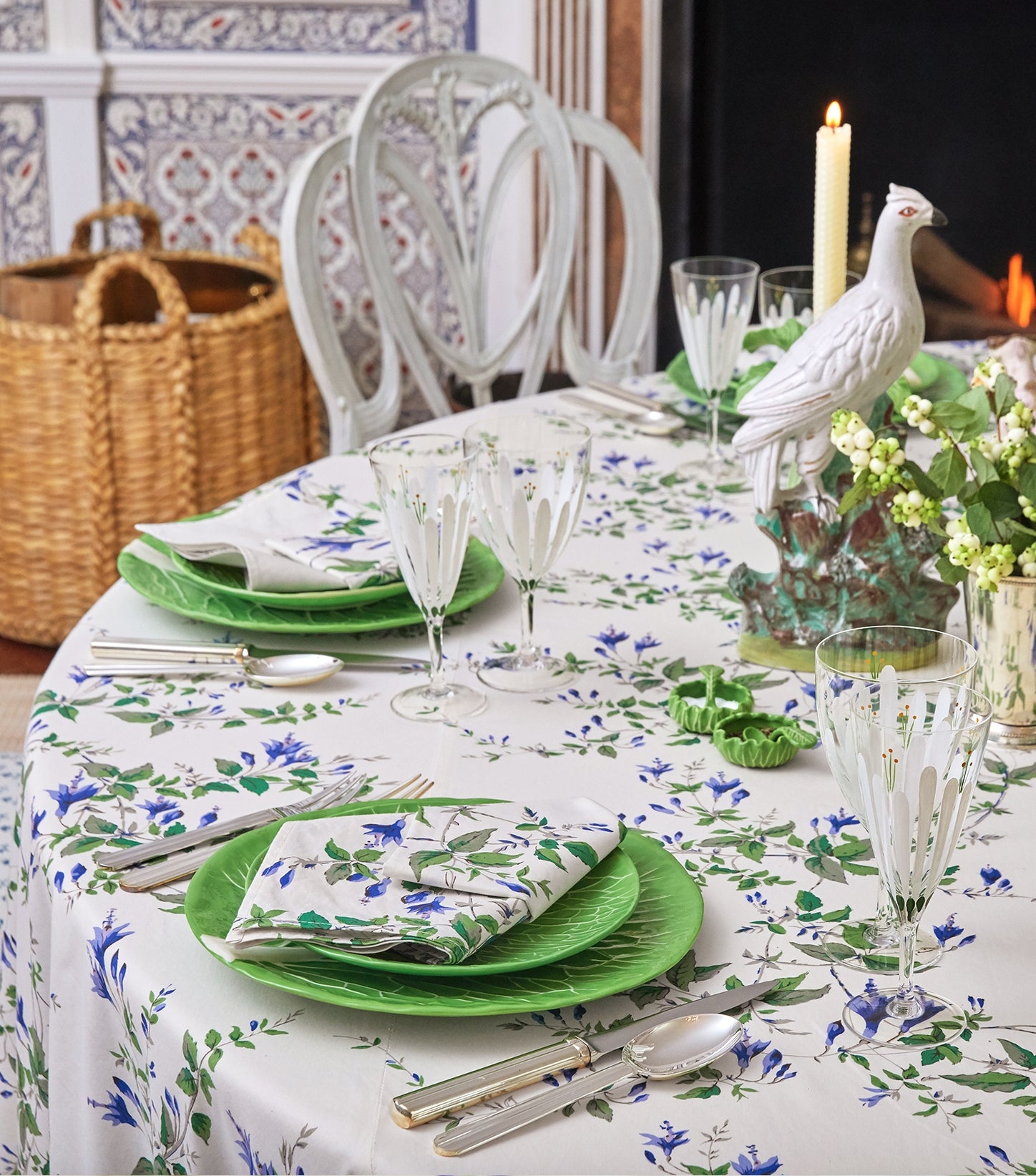 Lettuce Ware Canapé Plate in Green, Set of 4