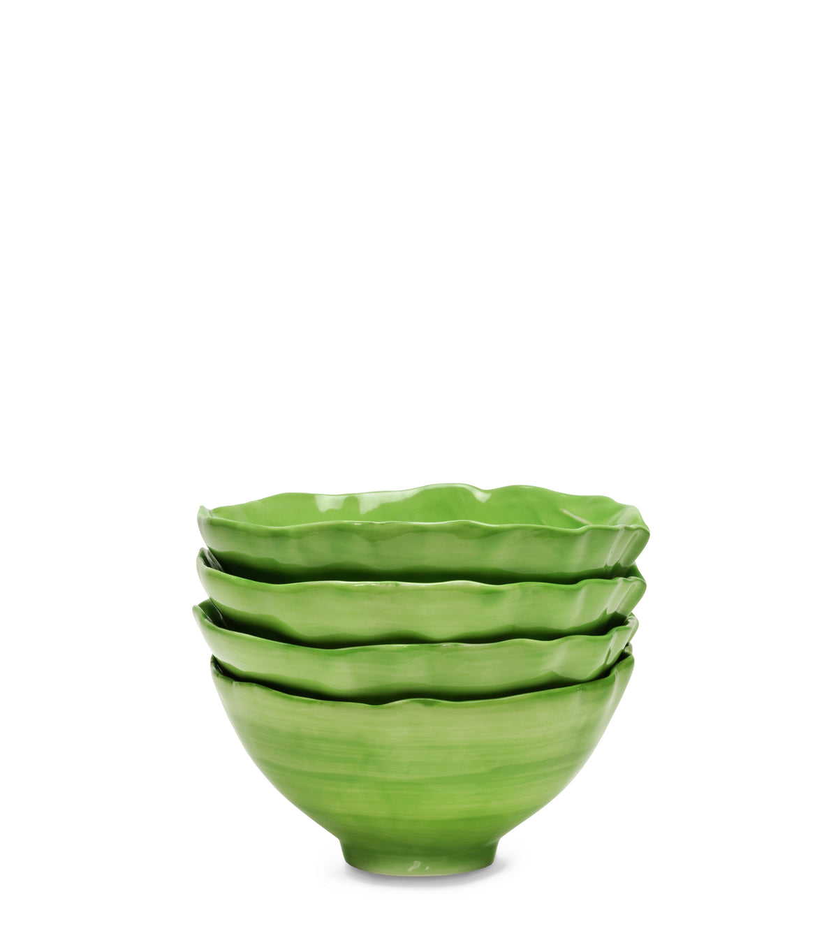 Lettuce Ware Soup Bowl in Green, Set of 4