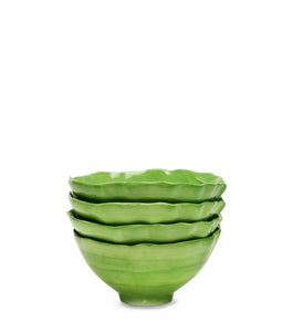 Lettuce Ware Soup Bowl in Green, Set of 4