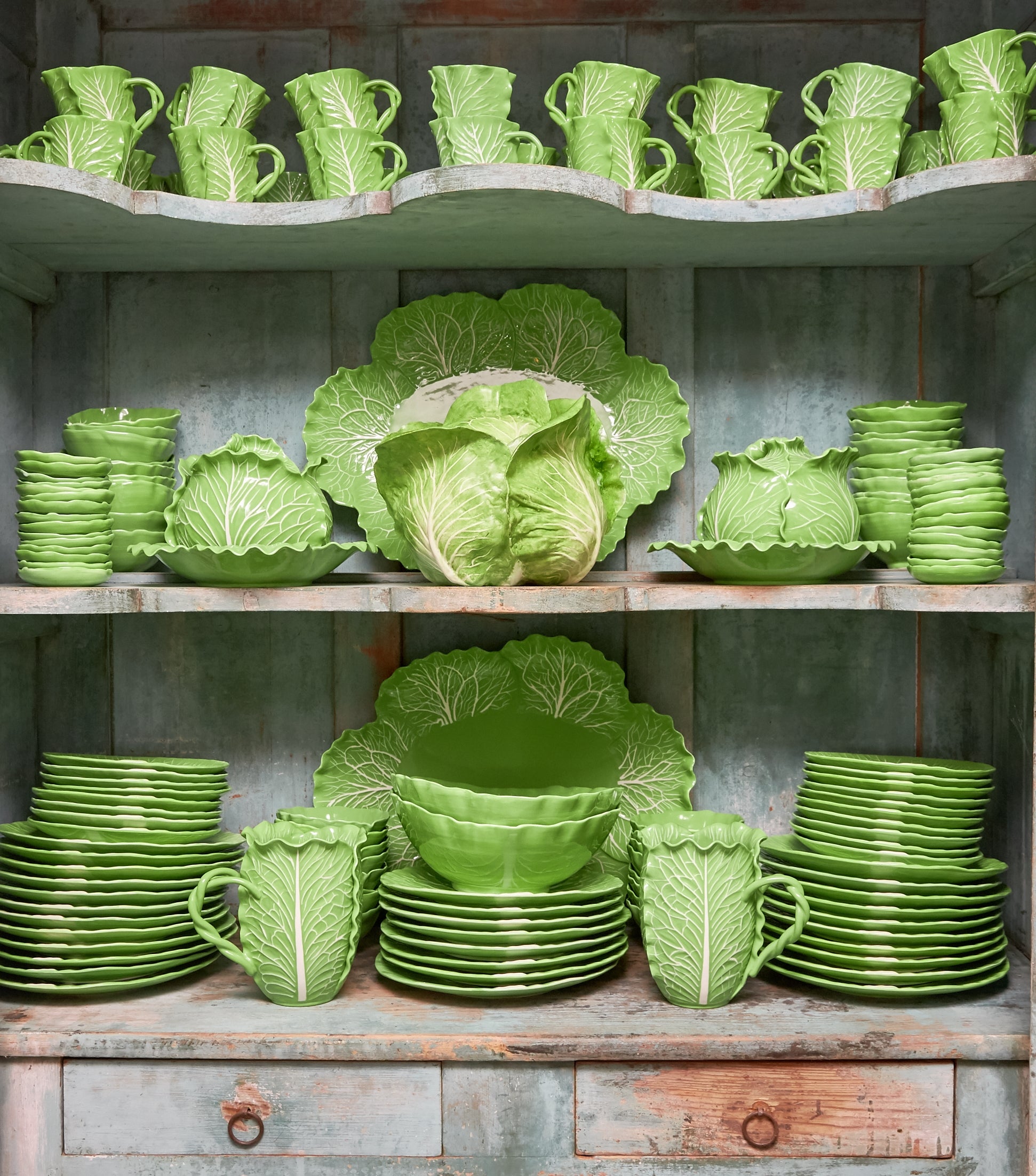 Lettuce Ware Soup Bowl in Green, Set of 4