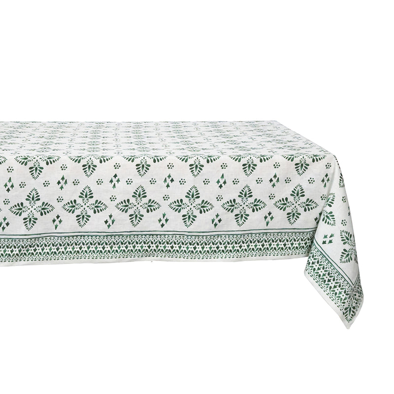 Iberian Border 60" x 120" Tablecloth in Evergreen
