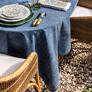 Denim 60" x 120" Tablecloth in Blue