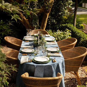 Denim 60" x 120" Tablecloth in Blue