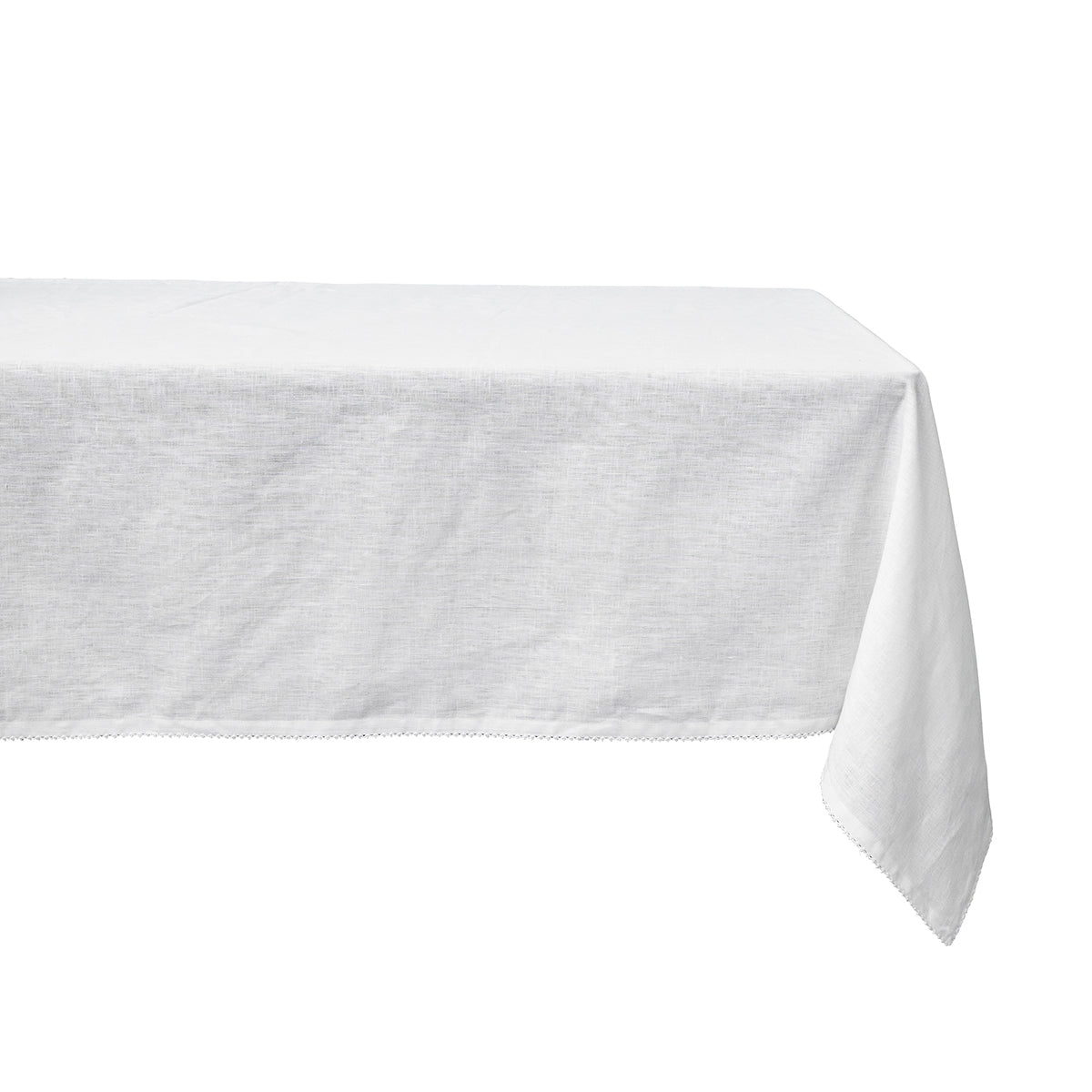 Berry Scallop 60" x 120" Tablecloth in White