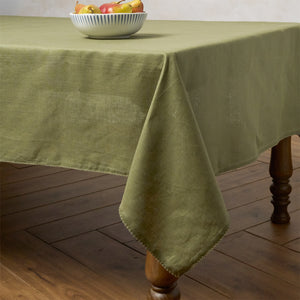 Berry Scallop 60" x 120" Tablecloth in Sage
