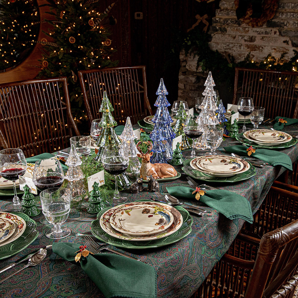Paisley 60" x 120" Tablecloth in Evergreen