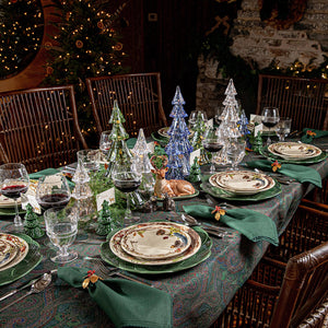 Paisley 60" x 120" Tablecloth in Evergreen