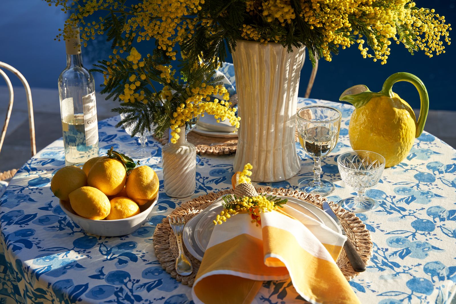 St. Tropez Napkins in Yellow, Set of 6