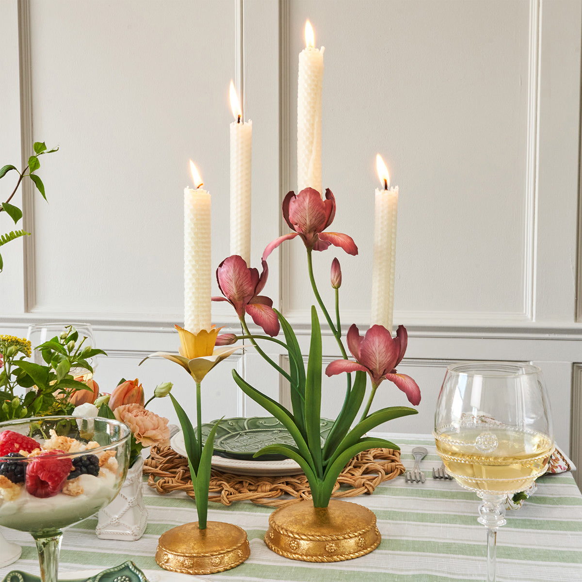 Meadow Walk Daffodil 9" Candlestick in Yellow