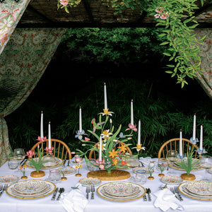 Meadow Walk 25" Bouquet Centerpiece Candelabra in Multi