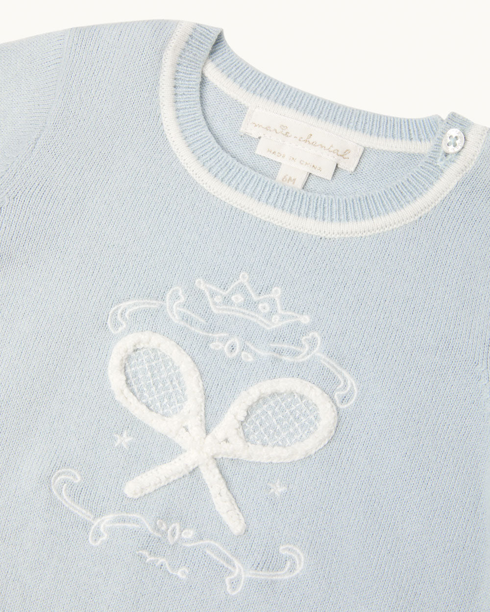 Camille Tennis Baby Jumper in Blue
