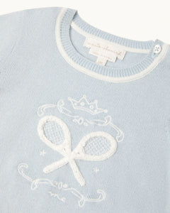 Camille Tennis Baby Jumper in Blue