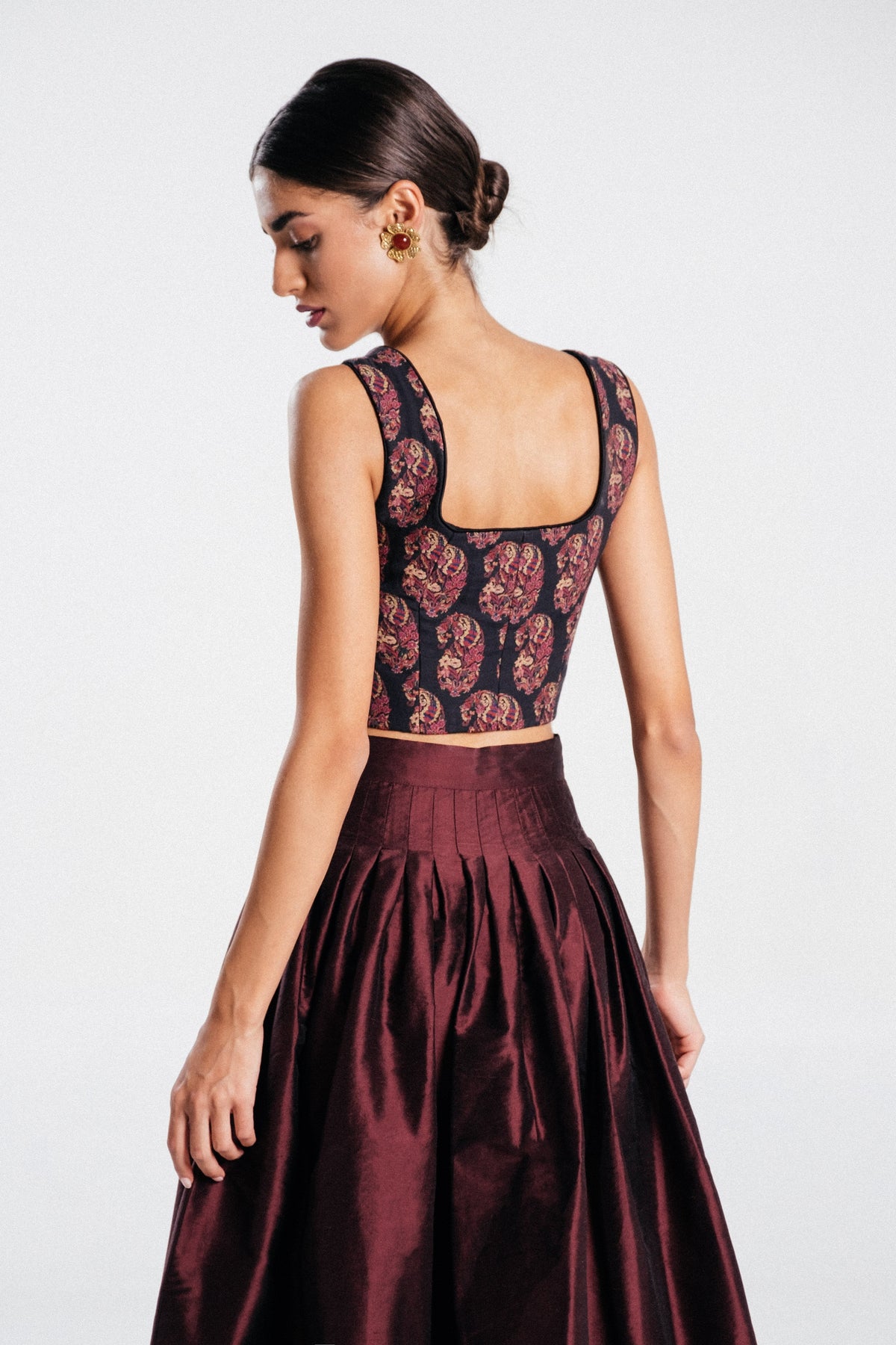 Shalimar Bustier - Termeh Tops - Bustier & Embroidered Rosewater House 