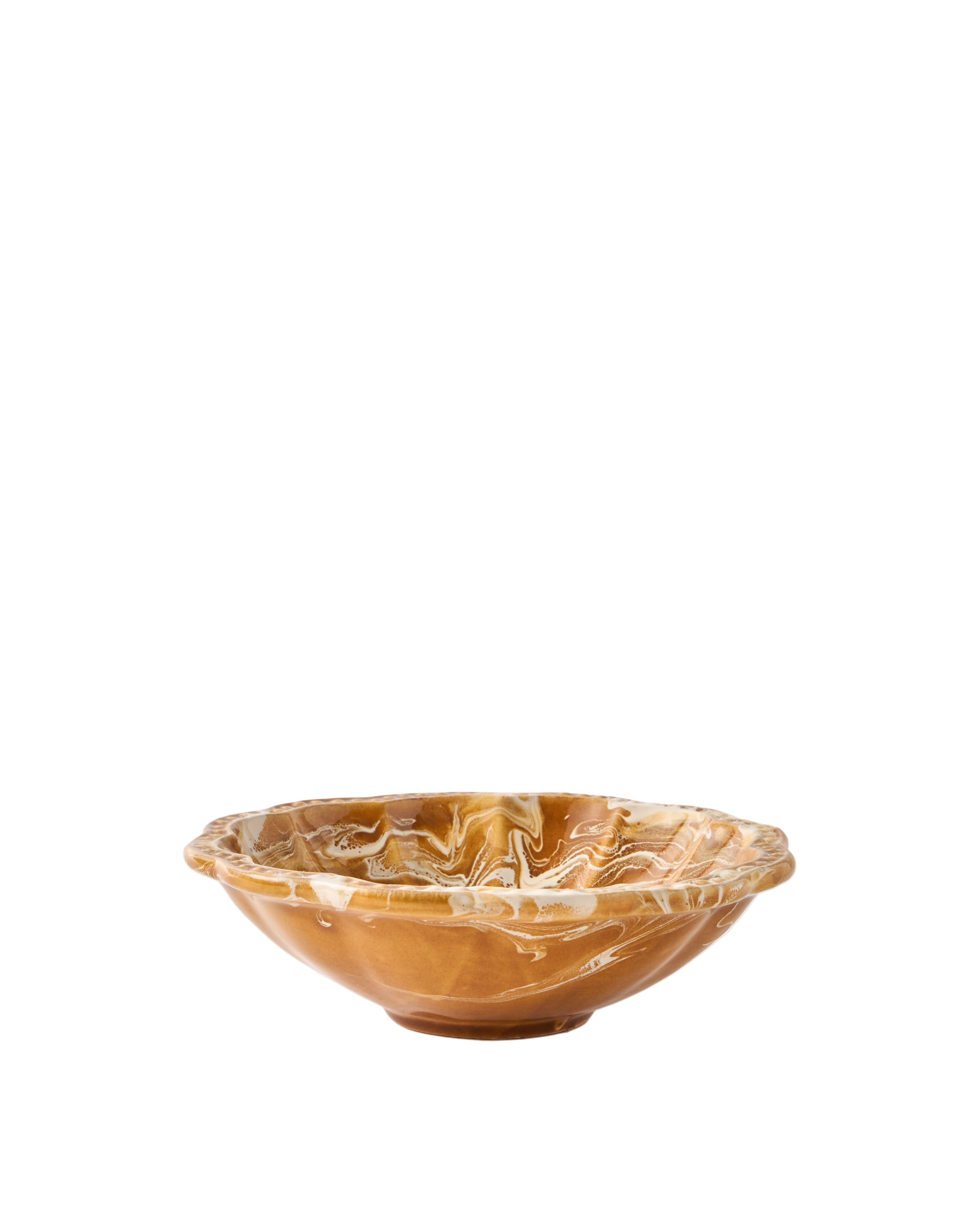 Marbled Small Bowl in Terracotta